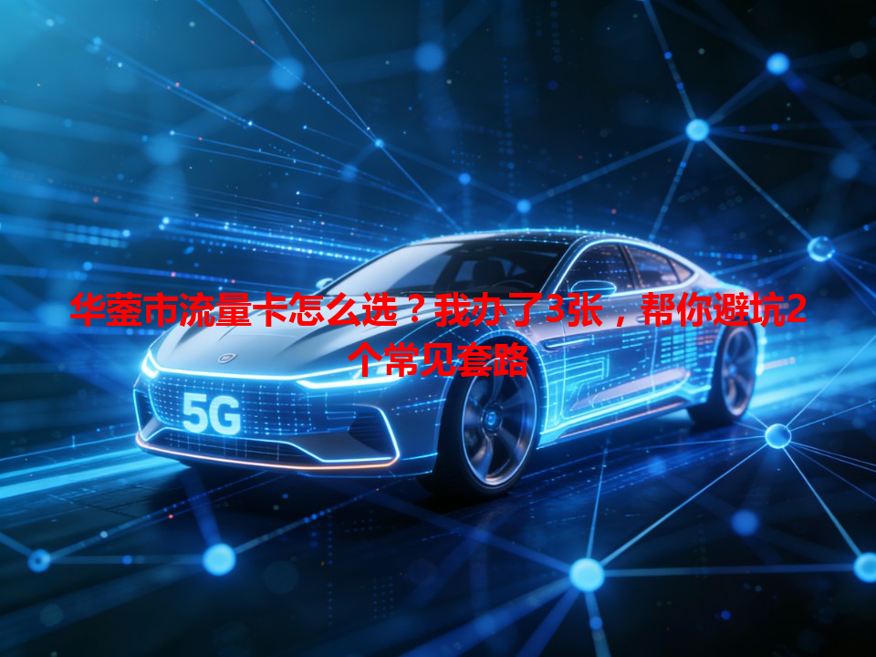 华蓥市流量卡怎么选？我办了3张，帮你避坑2个常见套路