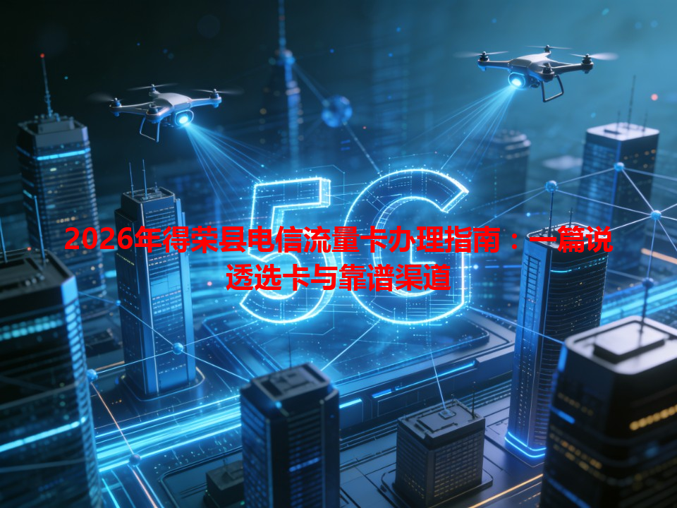 2026年得荣县电信流量卡办理指南：一篇说透选卡与靠谱渠道