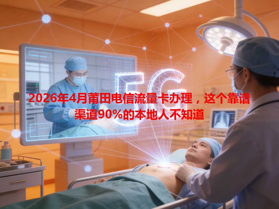 2026年4月莆田电信流量卡办理，这个靠谱渠道90%的本地人不知道