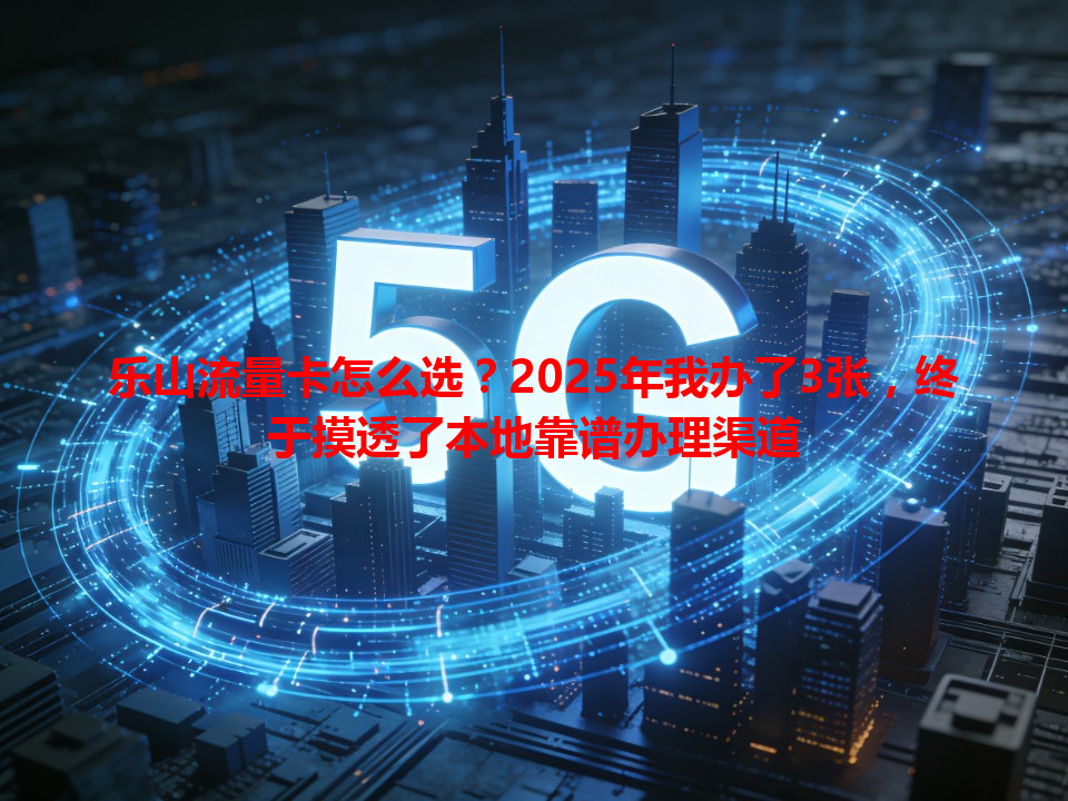 乐山流量卡怎么选？2025年我办了3张，终于摸透了本地靠谱办理渠道