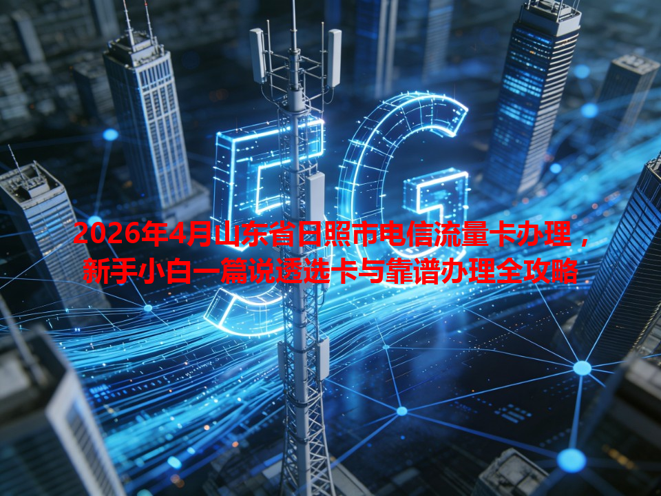 2026年4月山东省日照市电信流量卡办理，新手小白一篇说透选卡与靠谱办理全攻略