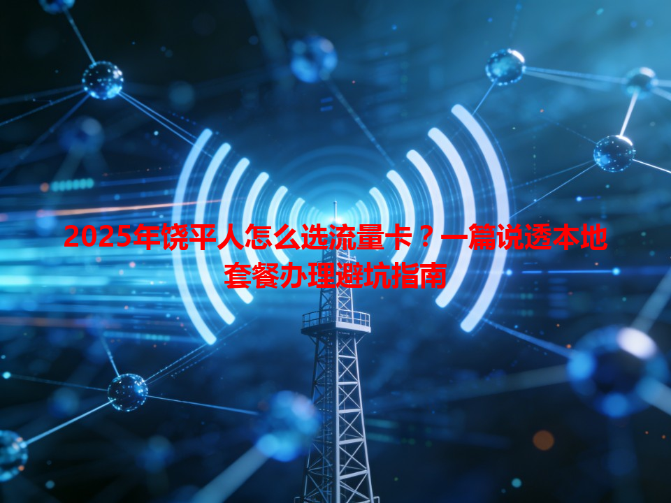 2025年饶平人怎么选流量卡？一篇说透本地套餐办理避坑指南