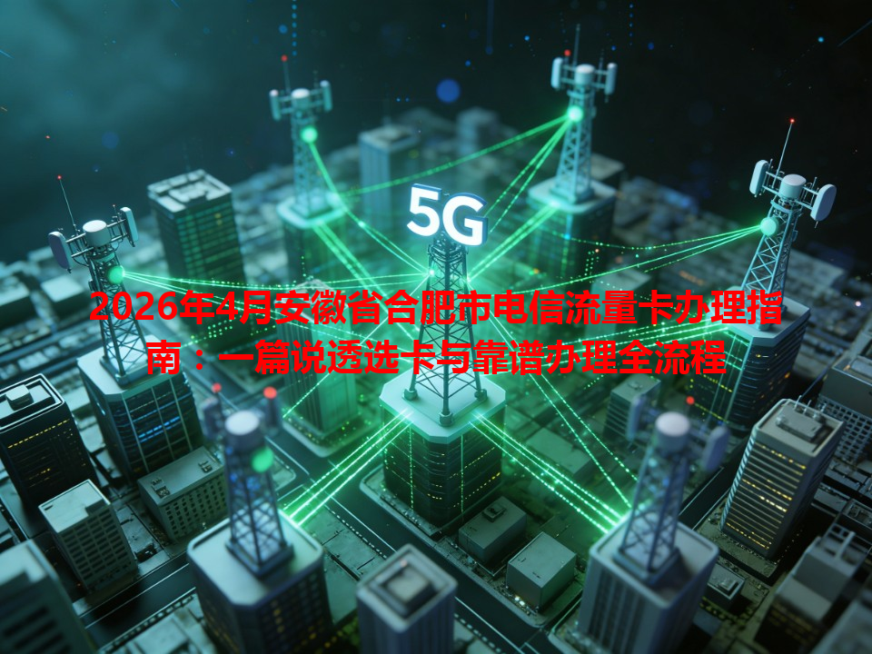 2026年4月安徽省合肥市电信流量卡办理指南：一篇说透选卡与靠谱办理全流程