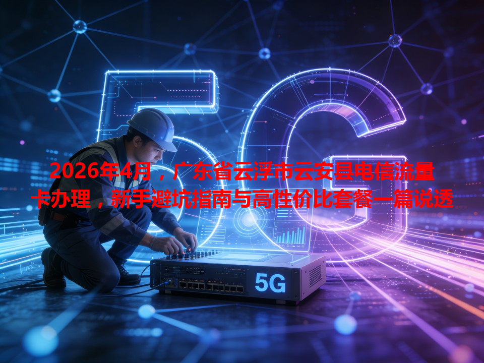 2026年4月，广东省云浮市云安县电信流量卡办理，新手避坑指南与高性价比套餐一篇说透