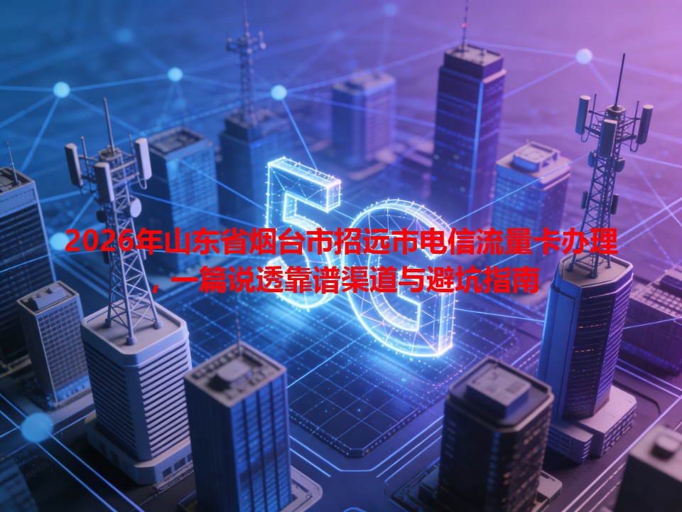 2026年山东省烟台市招远市电信流量卡办理，一篇说透靠谱渠道与避坑指南