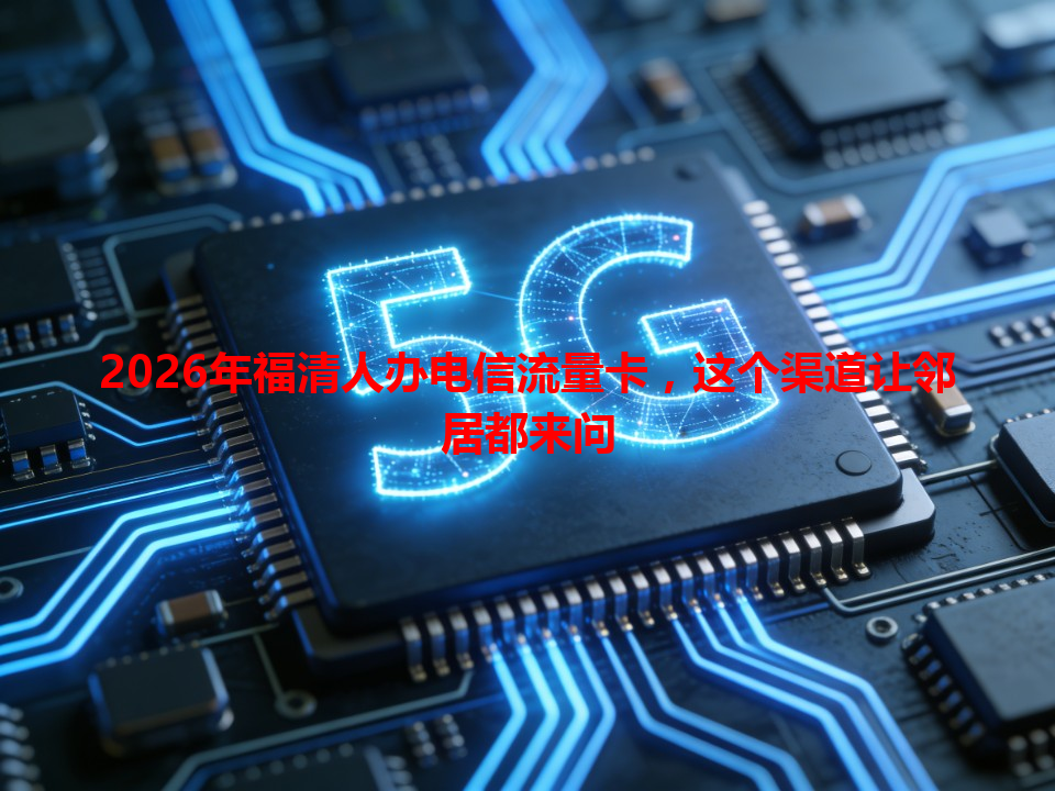 2026年福清人办电信流量卡，这个渠道让邻居都来问
