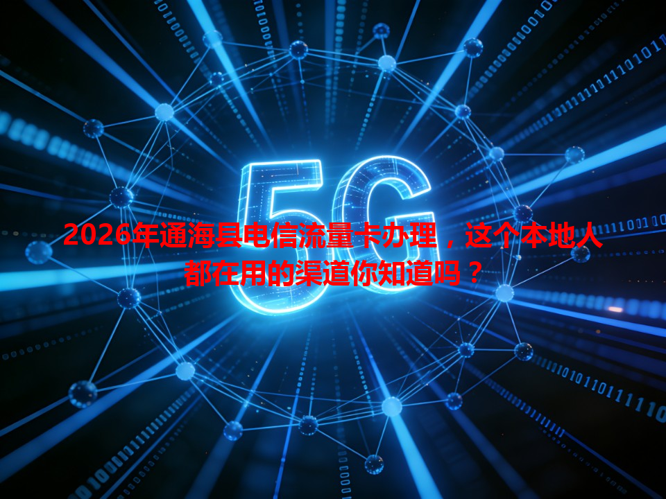 2026年通海县电信流量卡办理，这个本地人都在用的渠道你知道吗？