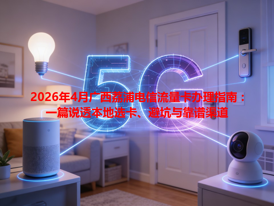2026年4月广西荔浦电信流量卡办理指南：一篇说透本地选卡、避坑与靠谱渠道