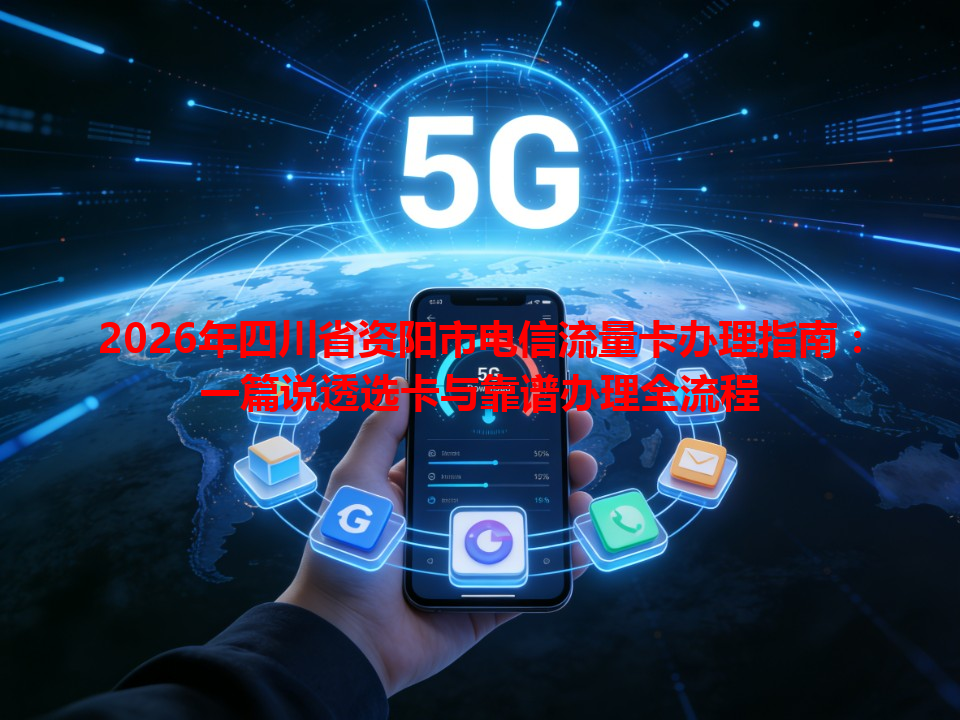 2026年四川省资阳市电信流量卡办理指南：一篇说透选卡与靠谱办理全流程