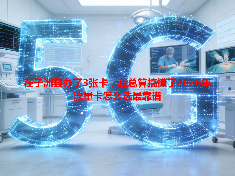 在子洲县办了3张卡，我总算搞懂了2026年流量卡怎么选最靠谱