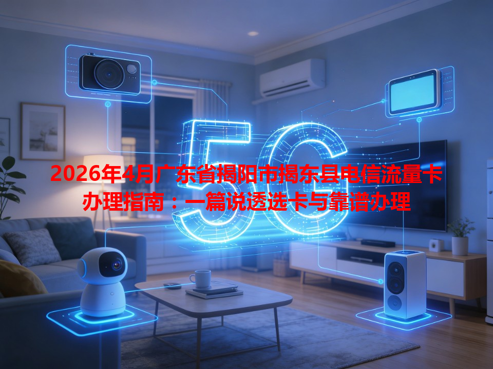 2026年4月广东省揭阳市揭东县电信流量卡办理指南：一篇说透选卡与靠谱办理