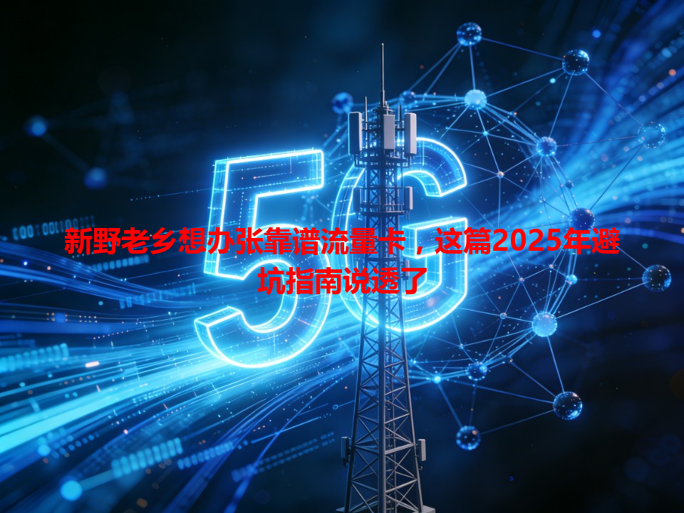 新野老乡想办张靠谱流量卡，这篇2025年避坑指南说透了