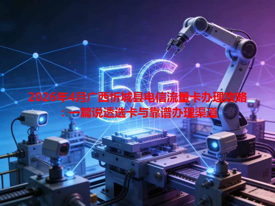 2026年4月广西忻城县电信流量卡办理攻略：一篇说透选卡与靠谱办理渠道