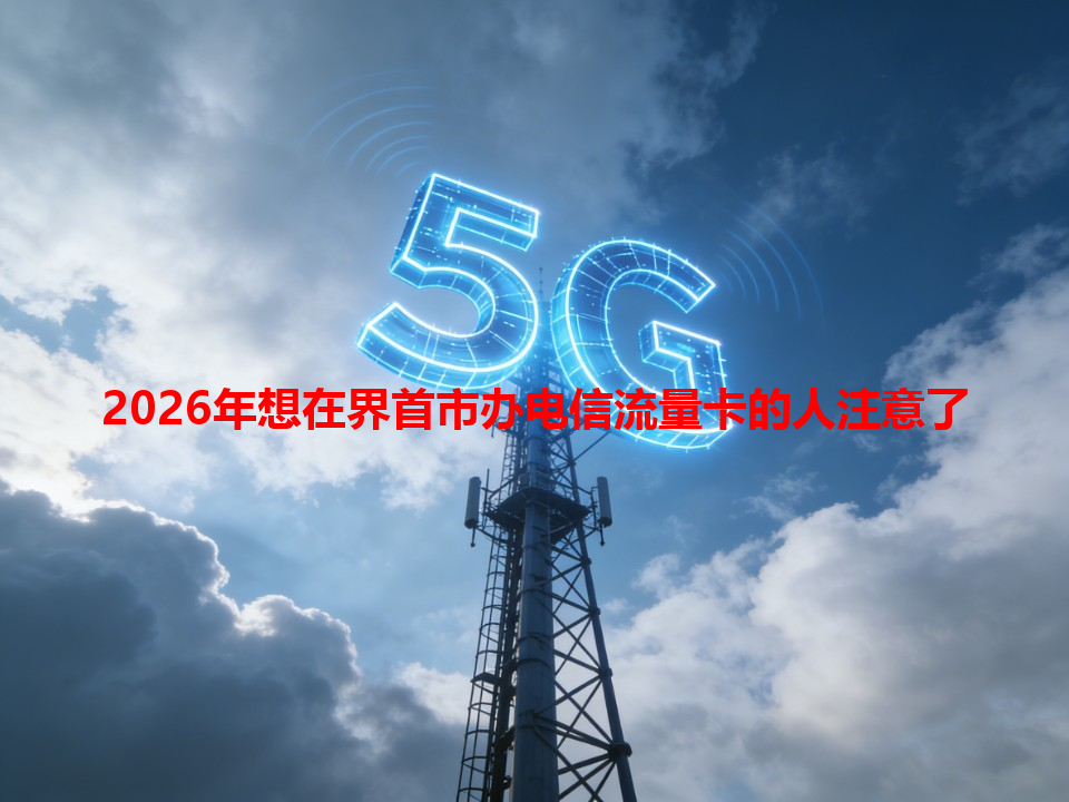 2026年想在界首市办电信流量卡的人注意了