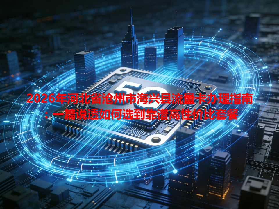 2026年河北省沧州市海兴县流量卡办理指南：一篇说透如何选到靠谱高性价比套餐