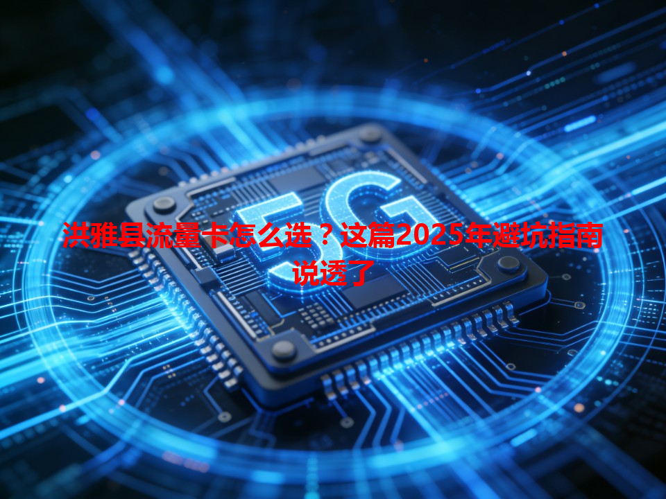 洪雅县流量卡怎么选？这篇2025年避坑指南说透了