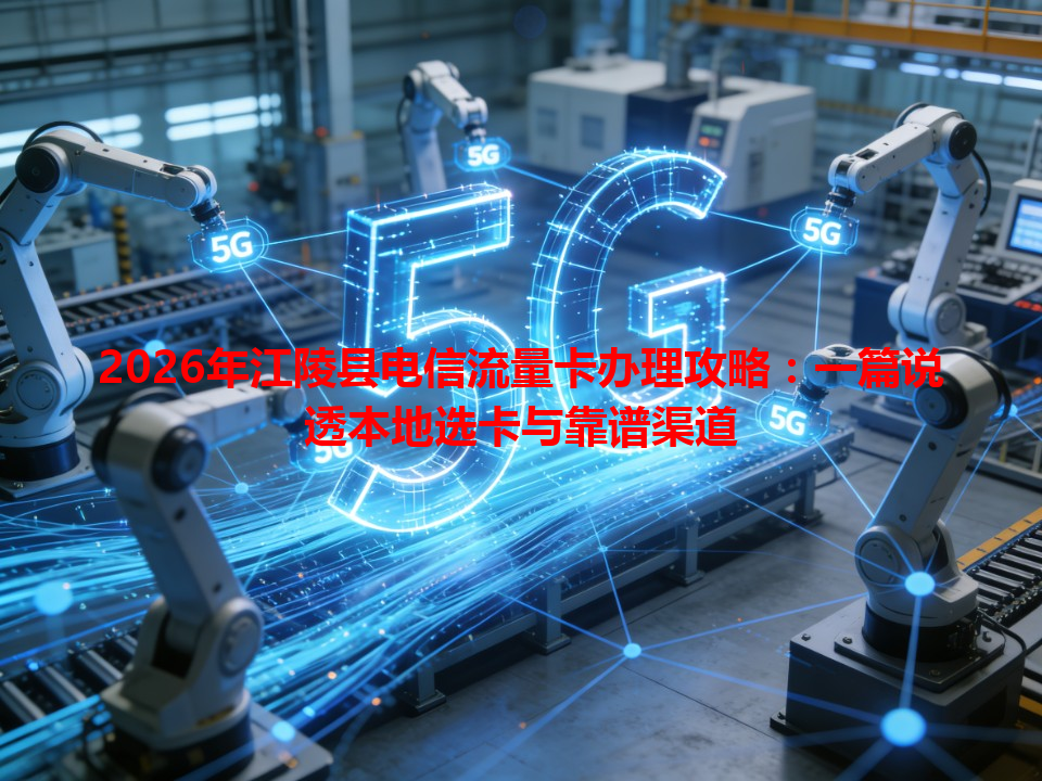 2026年江陵县电信流量卡办理攻略：一篇说透本地选卡与靠谱渠道