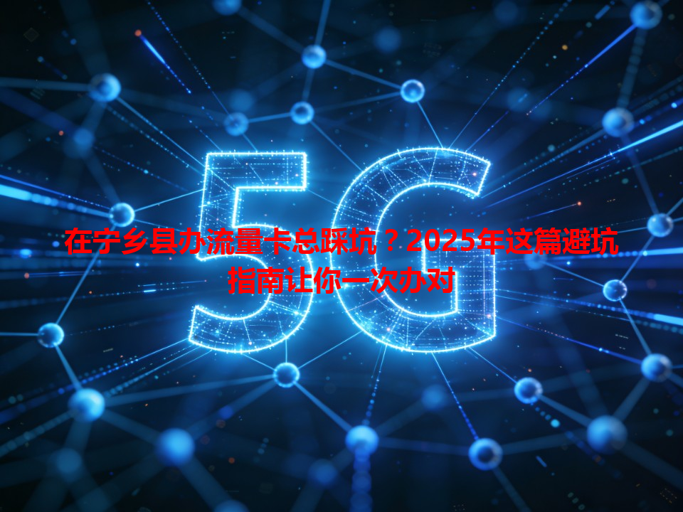 在宁乡县办流量卡总踩坑？2025年这篇避坑指南让你一次办对