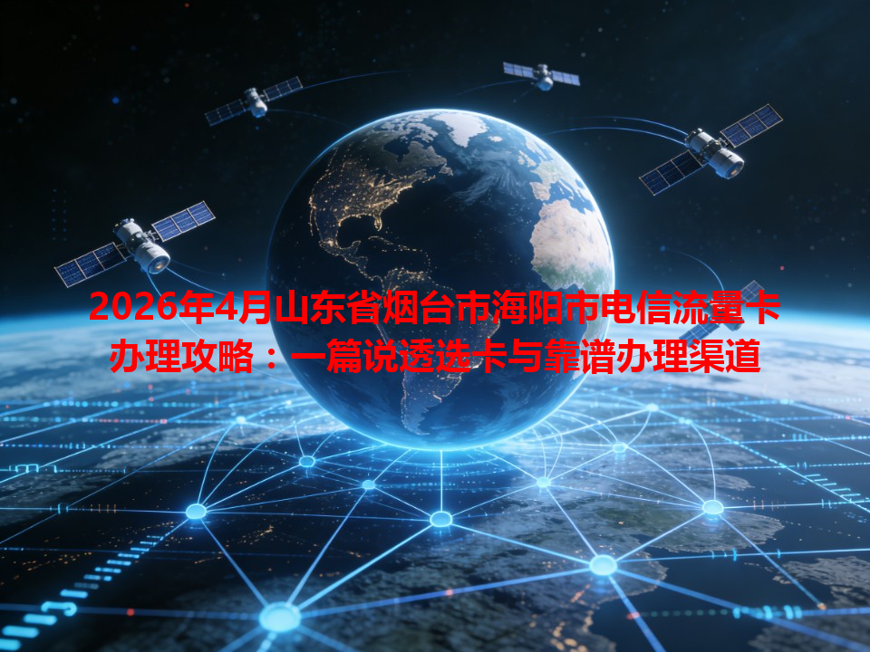 2026年4月山东省烟台市海阳市电信流量卡办理攻略：一篇说透选卡与靠谱办理渠道