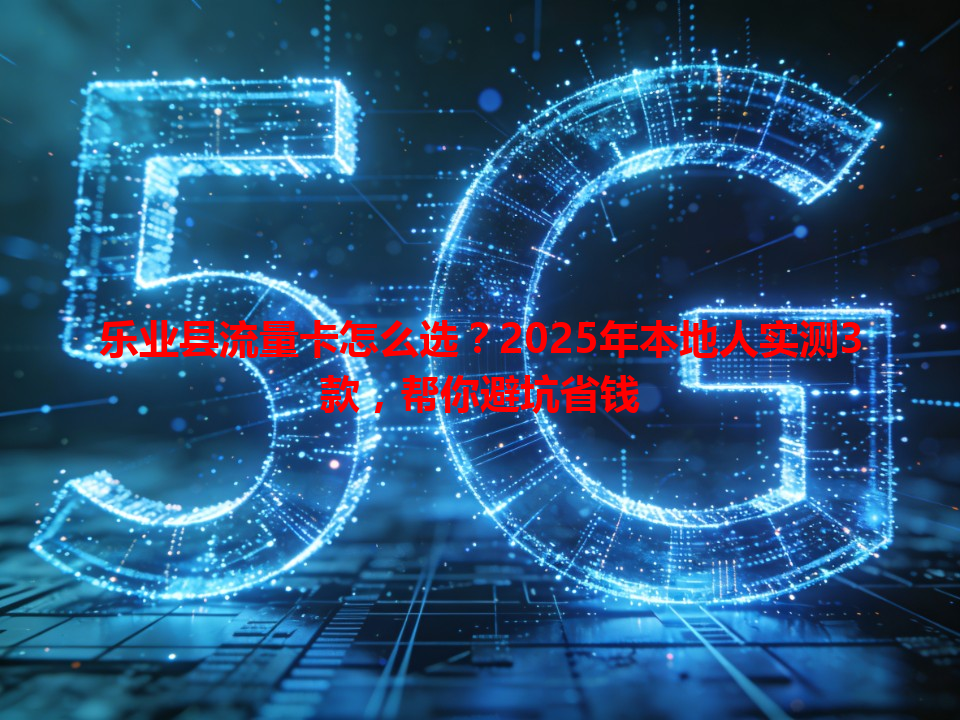 乐业县流量卡怎么选？2025年本地人实测3款，帮你避坑省钱
