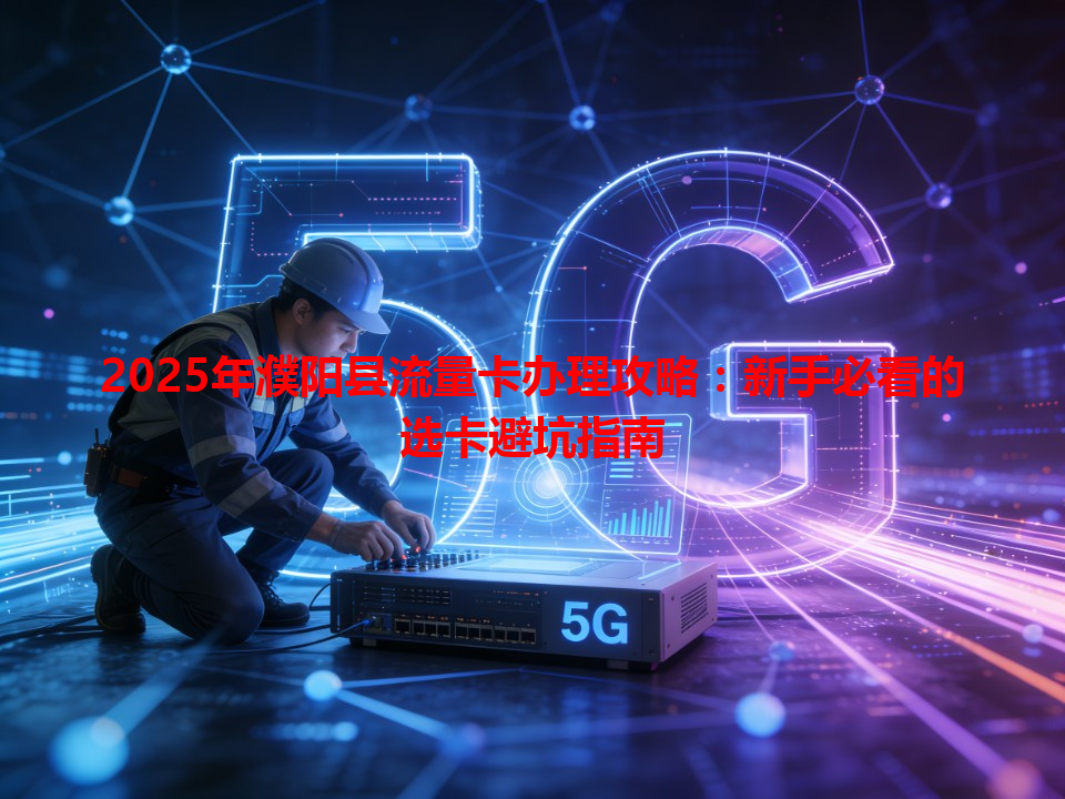 2025年濮阳县流量卡办理攻略：新手必看的选卡避坑指南