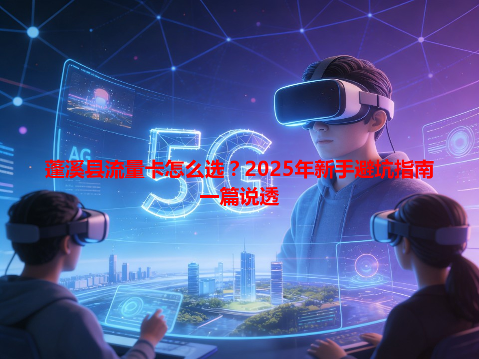 蓬溪县流量卡怎么选？2025年新手避坑指南一篇说透