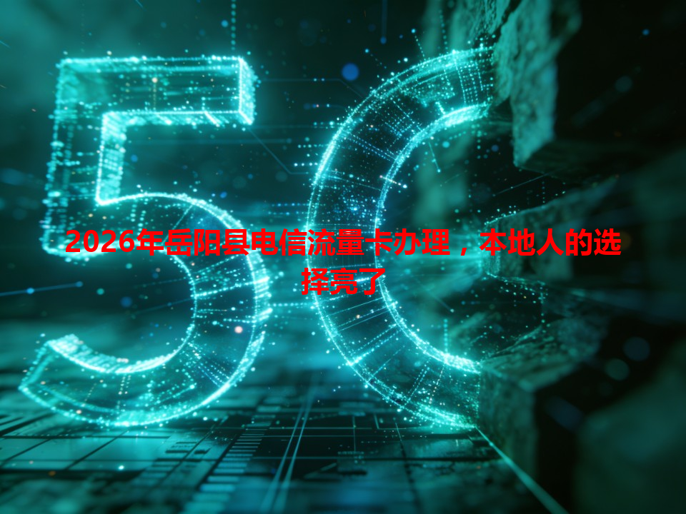 2026年岳阳县电信流量卡办理，本地人的选择亮了