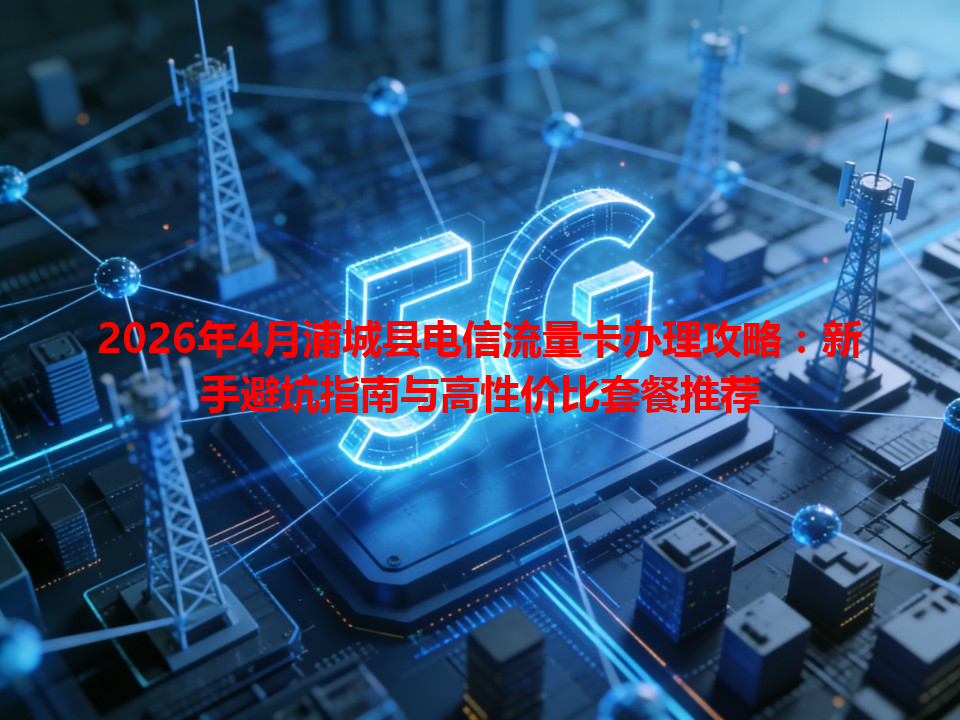 2026年4月浦城县电信流量卡办理攻略：新手避坑指南与高性价比套餐推荐