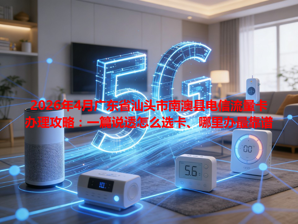 2026年4月广东省汕头市南澳县电信流量卡办理攻略：一篇说透怎么选卡、哪里办最靠谱