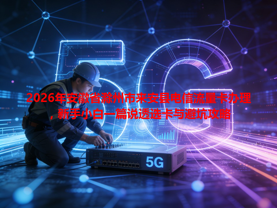 2026年安徽省滁州市来安县电信流量卡办理，新手小白一篇说透选卡与避坑攻略