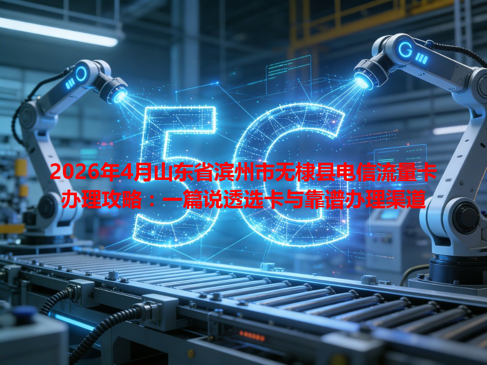 2026年4月山东省滨州市无棣县电信流量卡办理攻略：一篇说透选卡与靠谱办理渠道