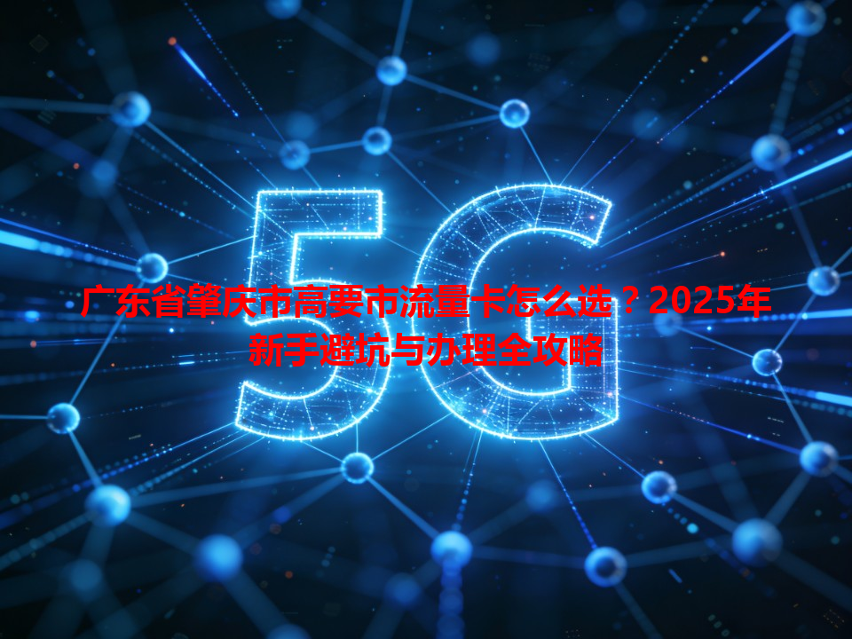 广东省肇庆市高要市流量卡怎么选？2025年新手避坑与办理全攻略