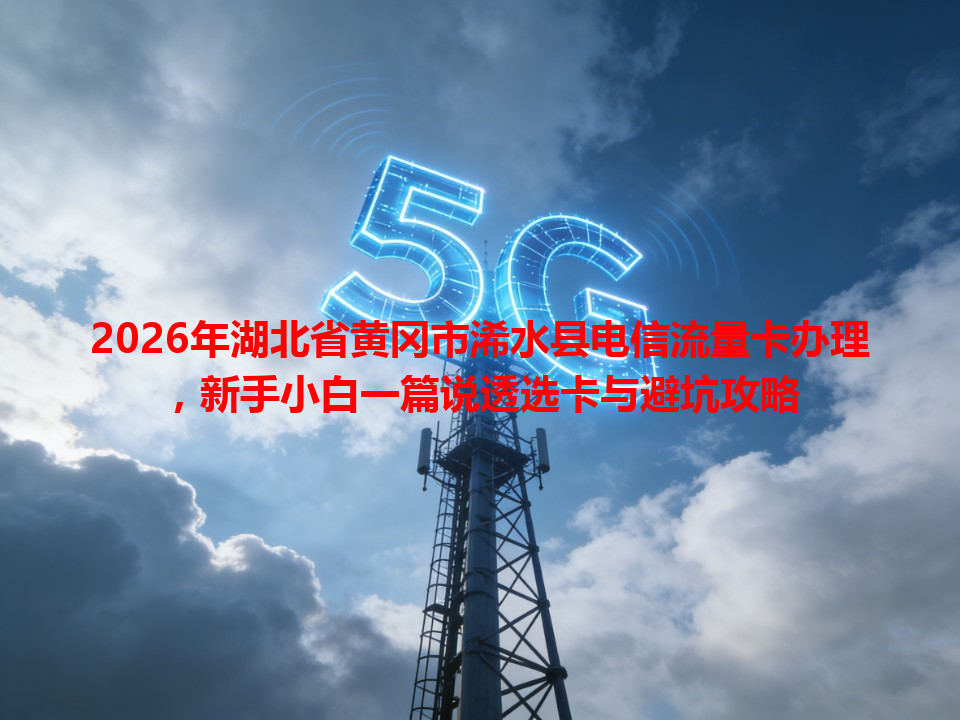 2026年湖北省黄冈市浠水县电信流量卡办理，新手小白一篇说透选卡与避坑攻略