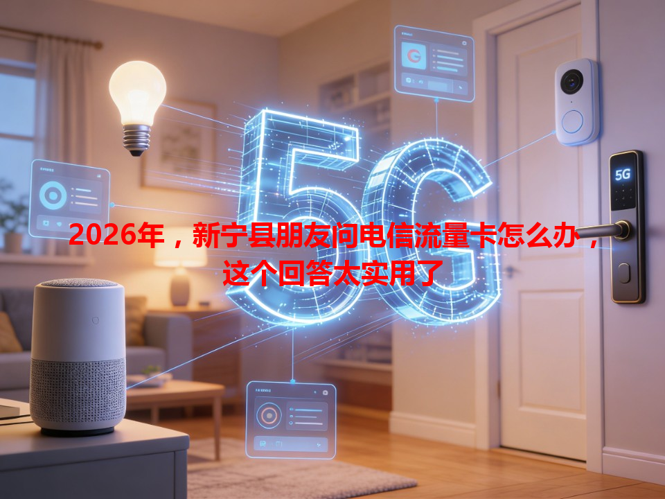 2026年，新宁县朋友问电信流量卡怎么办，这个回答太实用了