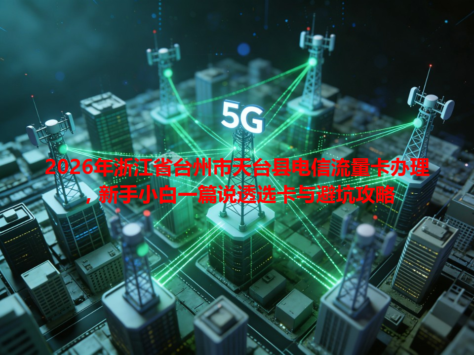 2026年浙江省台州市天台县电信流量卡办理，新手小白一篇说透选卡与避坑攻略
