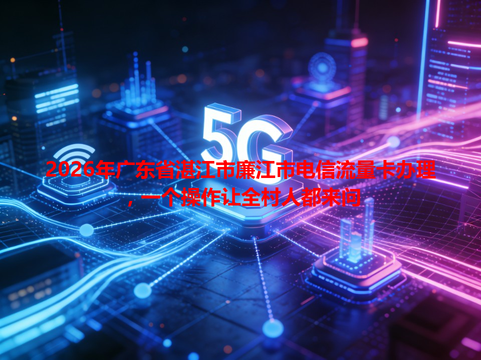 2026年广东省湛江市廉江市电信流量卡办理，一个操作让全村人都来问