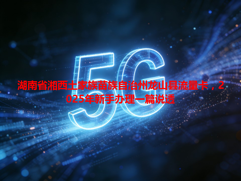 湖南省湘西土家族苗族自治州龙山县流量卡，2025年新手办理一篇说透