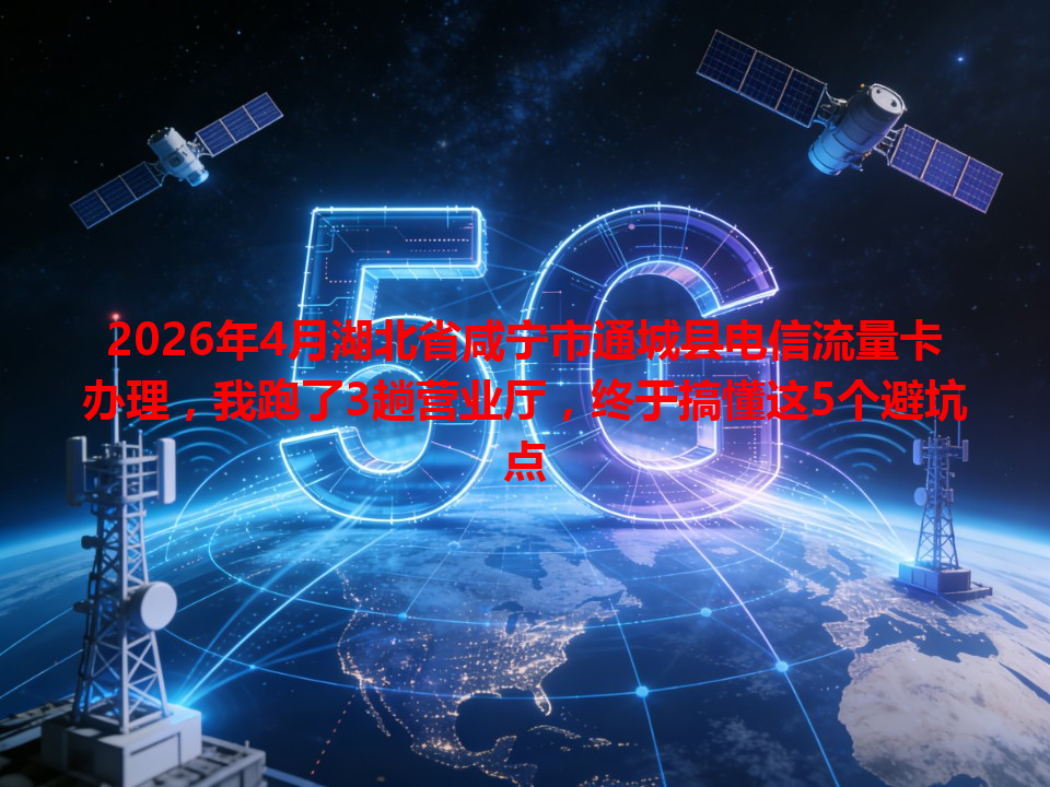 2026年4月湖北省咸宁市通城县电信流量卡办理，我跑了3趟营业厅，终于搞懂这5个避坑点