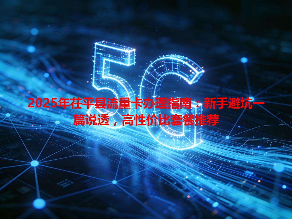 2025年茌平县流量卡办理指南：新手避坑一篇说透，高性价比套餐推荐