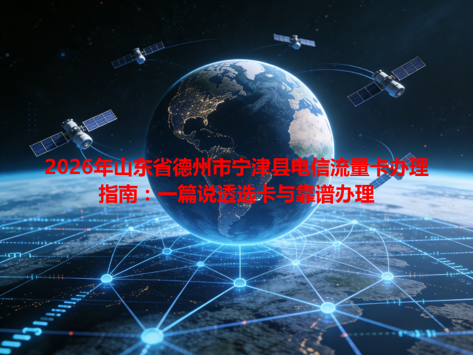 2026年山东省德州市宁津县电信流量卡办理指南：一篇说透选卡与靠谱办理