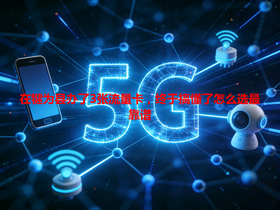 在犍为县办了3张流量卡，终于搞懂了怎么选最靠谱