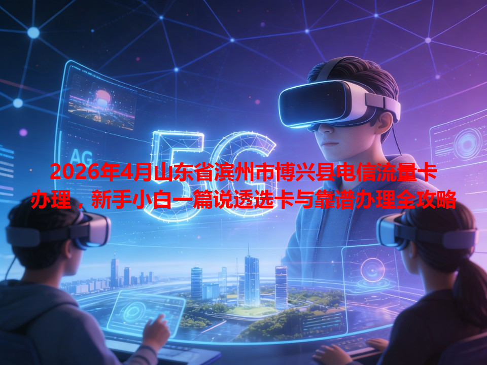 2026年4月山东省滨州市博兴县电信流量卡办理，新手小白一篇说透选卡与靠谱办理全攻略