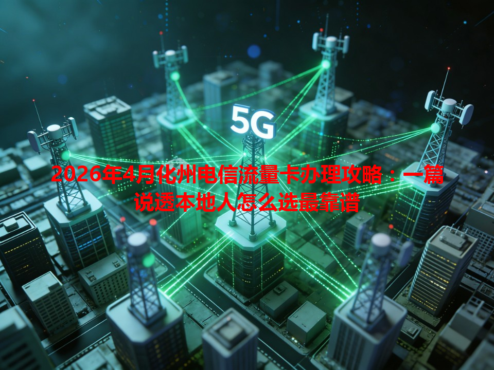 2026年4月化州电信流量卡办理攻略：一篇说透本地人怎么选最靠谱