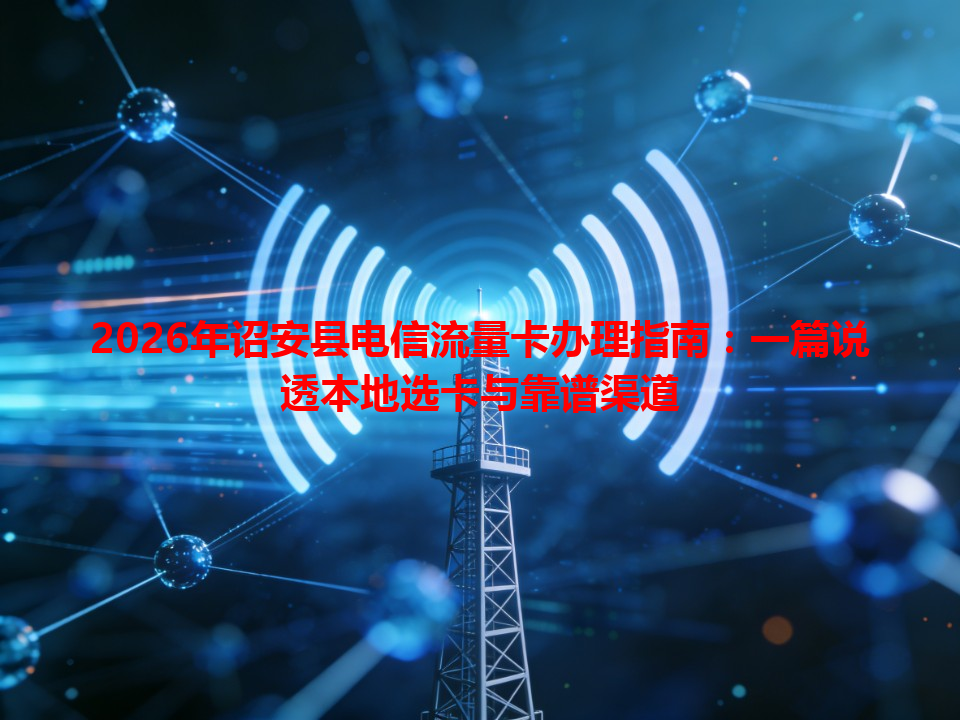 2026年诏安县电信流量卡办理指南：一篇说透本地选卡与靠谱渠道