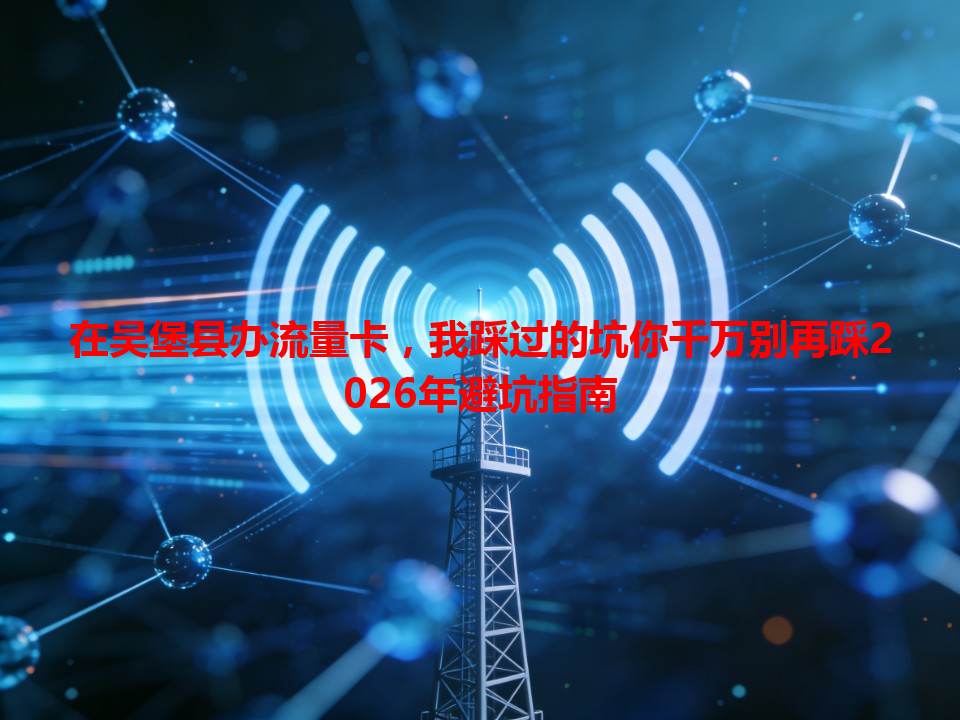 在吴堡县办流量卡，我踩过的坑你千万别再踩2026年避坑指南
