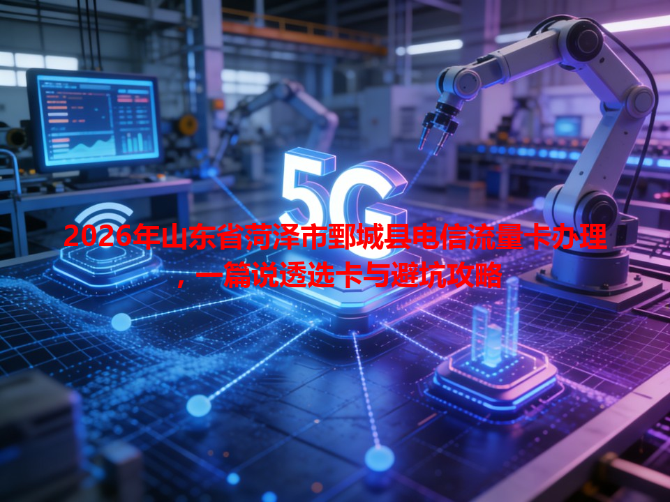 2026年山东省菏泽市鄄城县电信流量卡办理，一篇说透选卡与避坑攻略