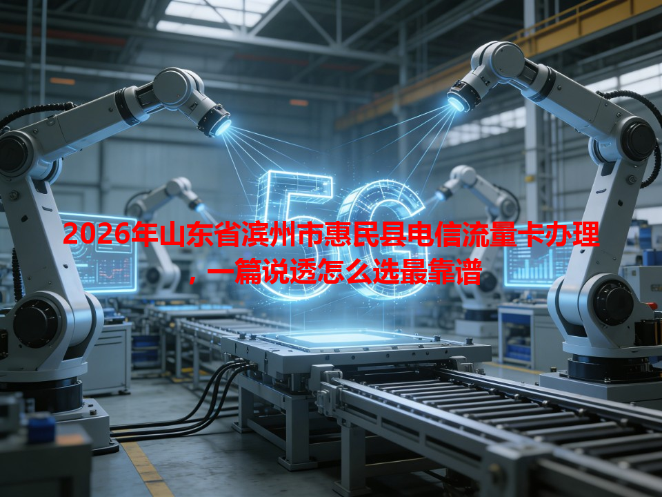 2026年山东省滨州市惠民县电信流量卡办理，一篇说透怎么选最靠谱