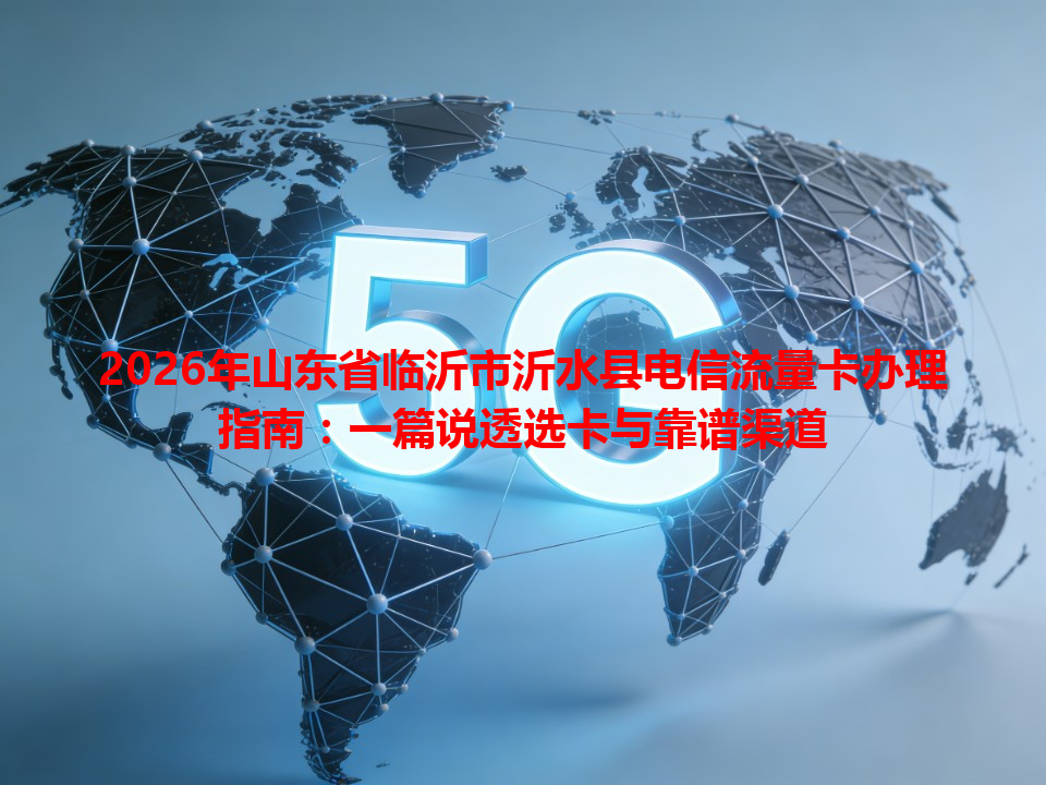 2026年山东省临沂市沂水县电信流量卡办理指南：一篇说透选卡与靠谱渠道