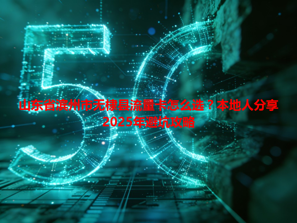 山东省滨州市无棣县流量卡怎么选？本地人分享2025年避坑攻略