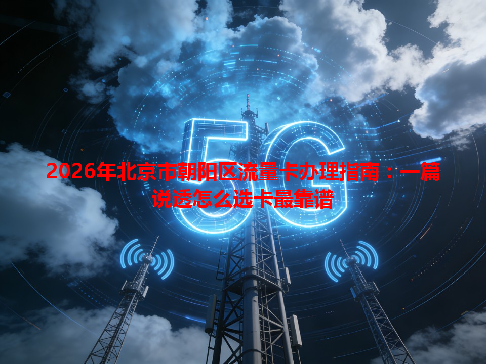 2026年北京市朝阳区流量卡办理指南：一篇说透怎么选卡最靠谱